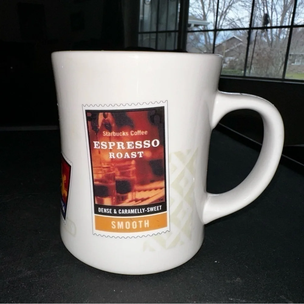 Starbucks Barista mug 2002 travel stamps